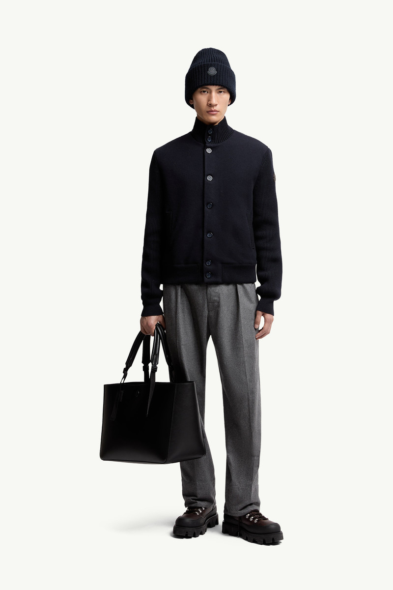 Moncler Padded Wool Zip-up Cardigan outlook