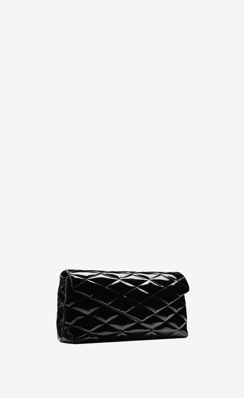 sade large clutch in patent canvas 6