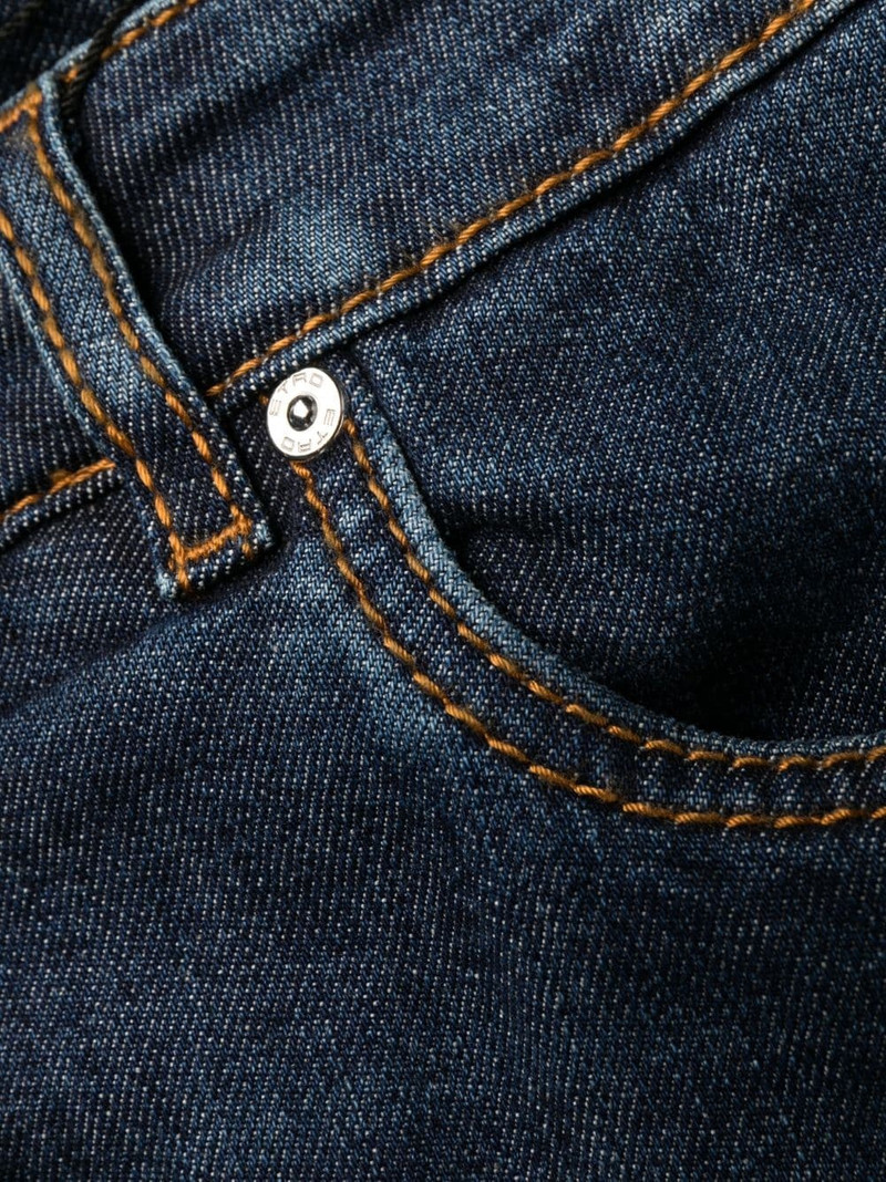 mid-rise straight-leg jeans 7