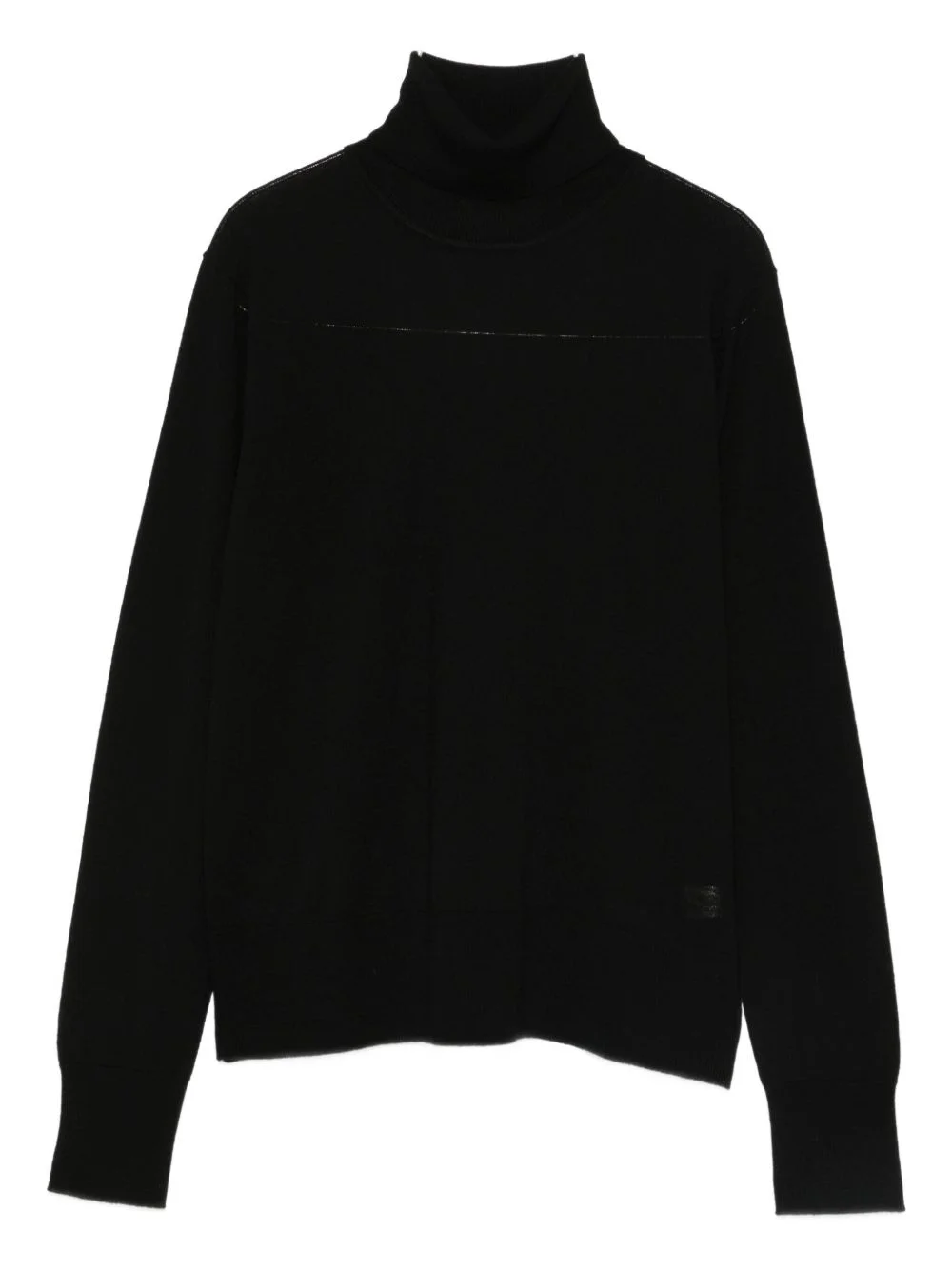 roll-neck panelled sweater - 1