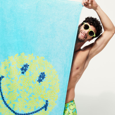Vilebrequin Beach Towel Turtles Smiley - Vilebrequin x Smiley® outlook