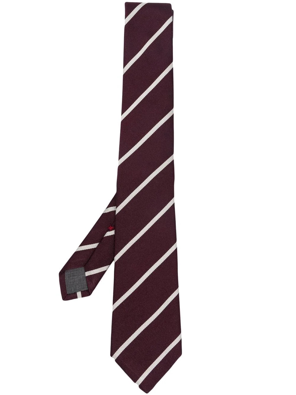 striped silk tie - 1