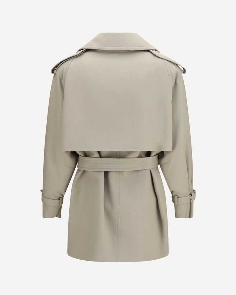 Max Mara Short cotton Trench Coat outlook