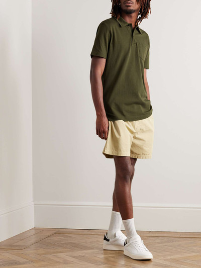 Sunspel Riviera Slim-Fit Cotton-Mesh Polo Shirt outlook