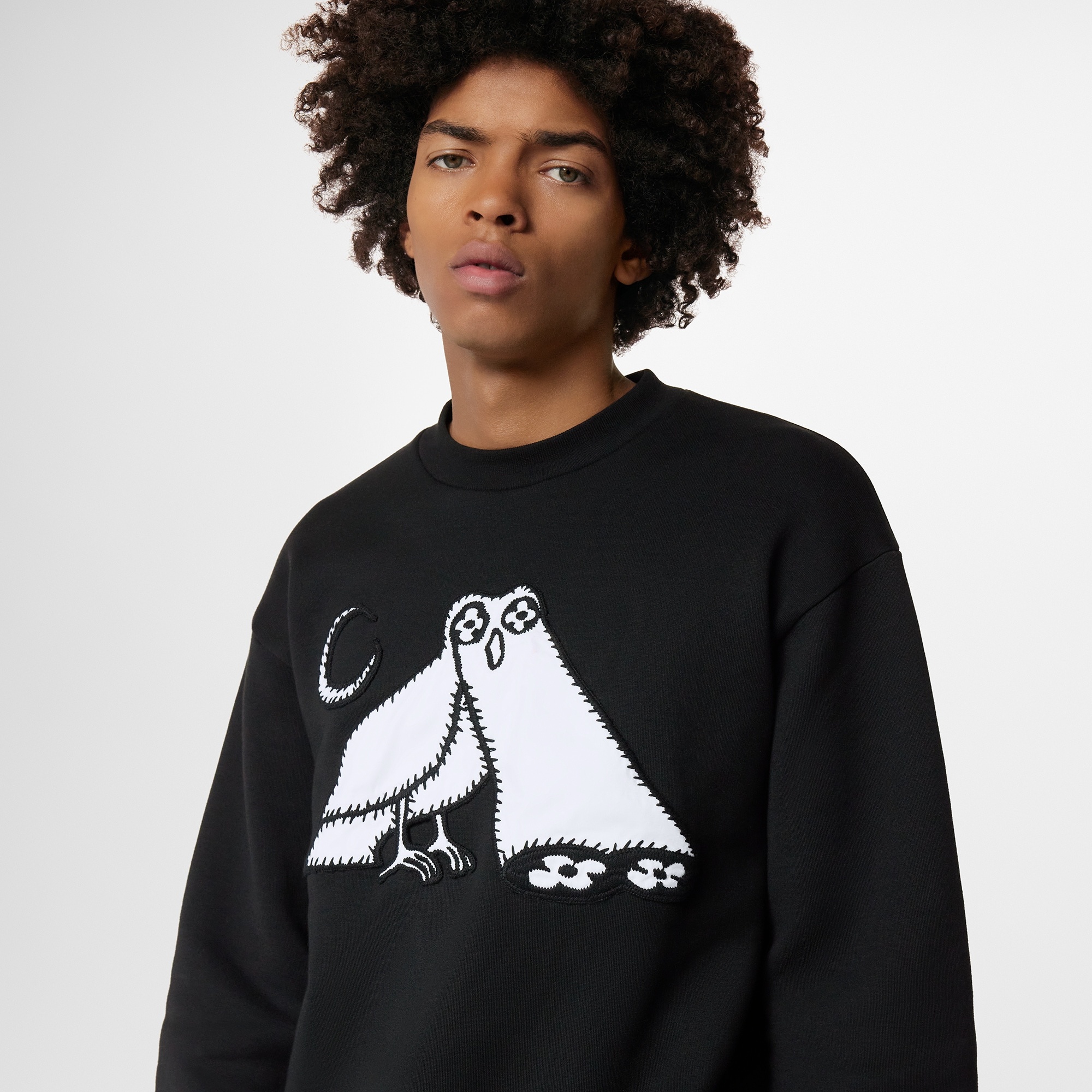 LV Comics Owl Patch Crewneck - 4