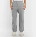 Logo-Print Mélange Loopback Cotton-Jersey Sweatpants - 11