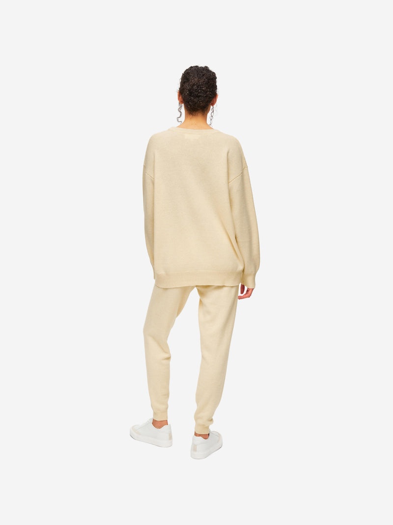 Women's Relaxed Sweater Daphne Cashmere Beige - 3