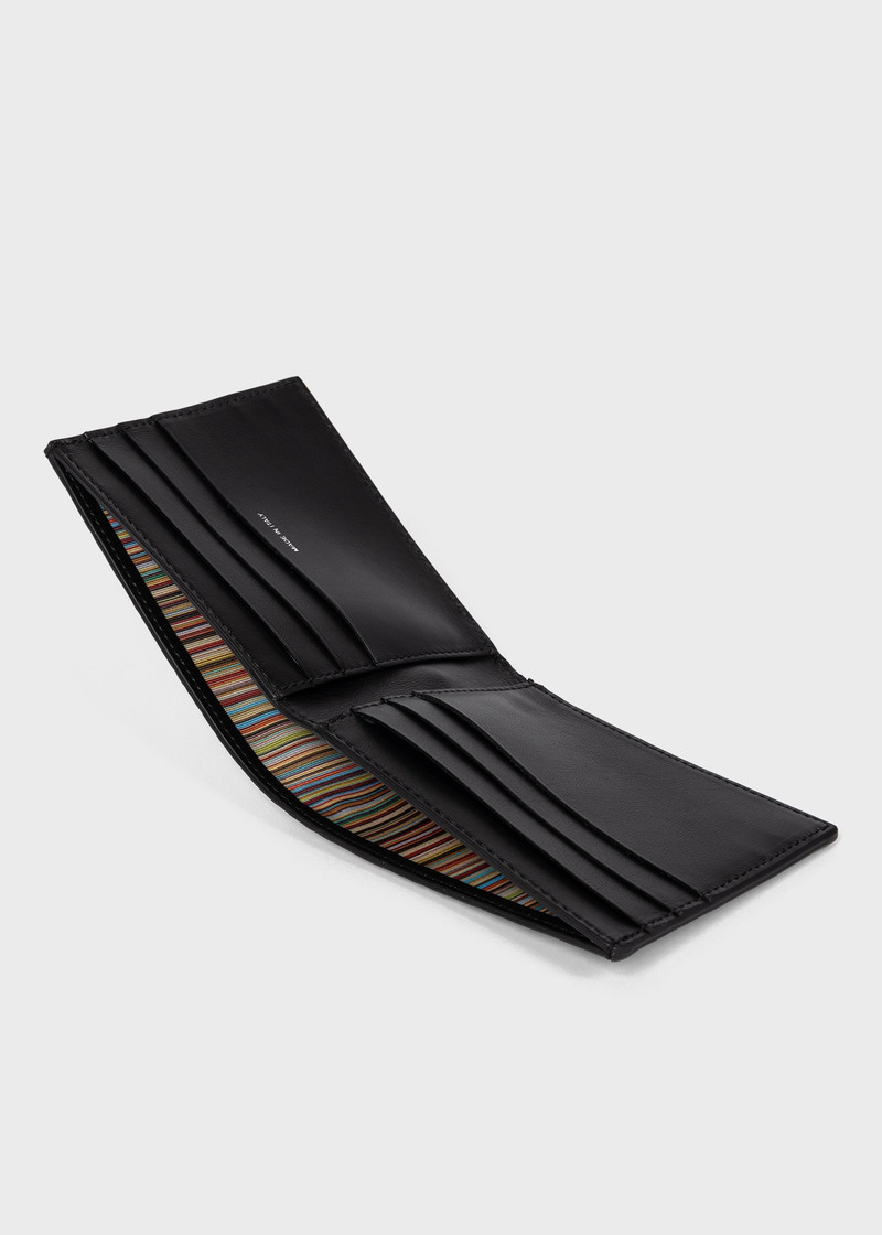 Black 'Shadow Stripe' Billfold Wallet 3