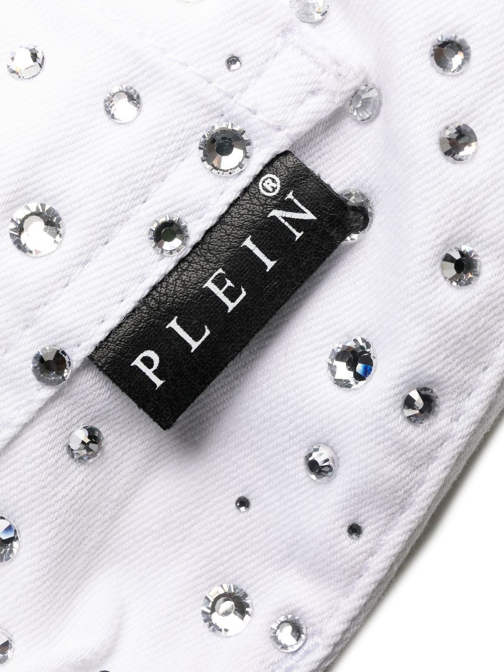 rhinestone-embellished skinny jeans - 7