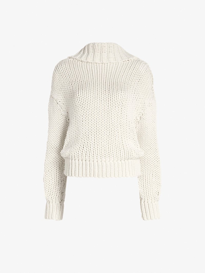 Alexandra Sweater in Draped Cotton 1