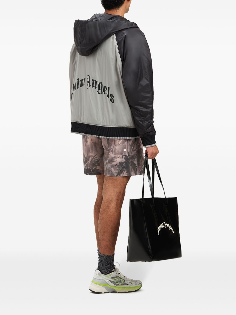 curved-logo windbreaker - 2