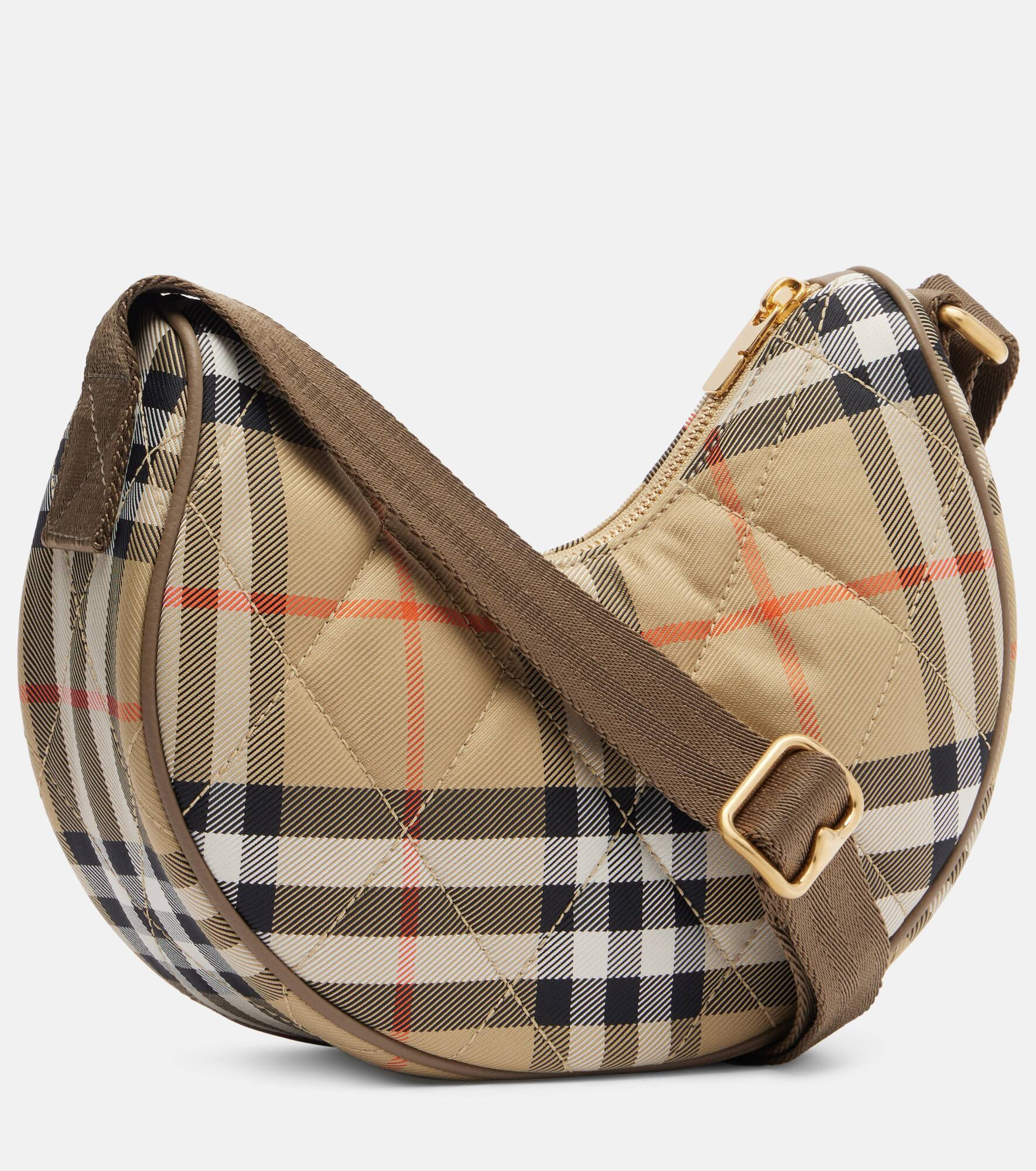 Horseshoe Small Check crossbody bag - 4