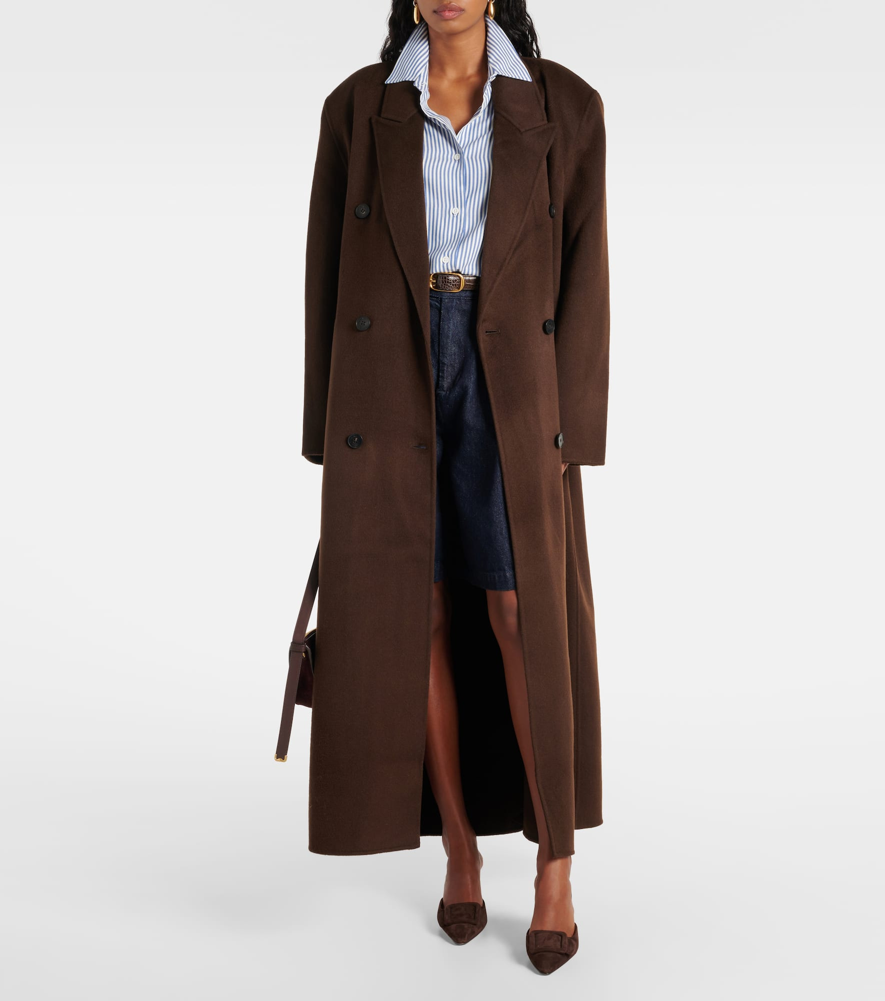 Gaia double-breasted wool-blend coat - 2