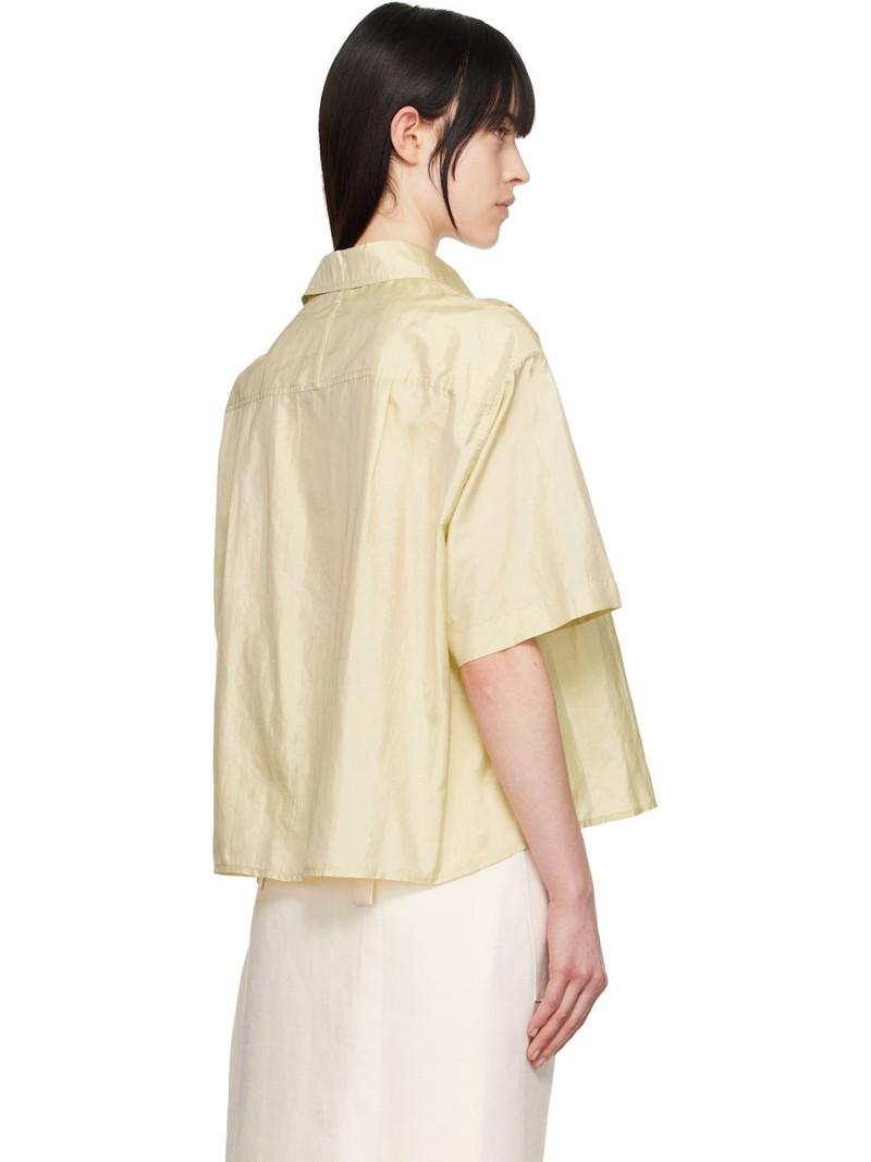 Yellow Spread Collar Shirt 3