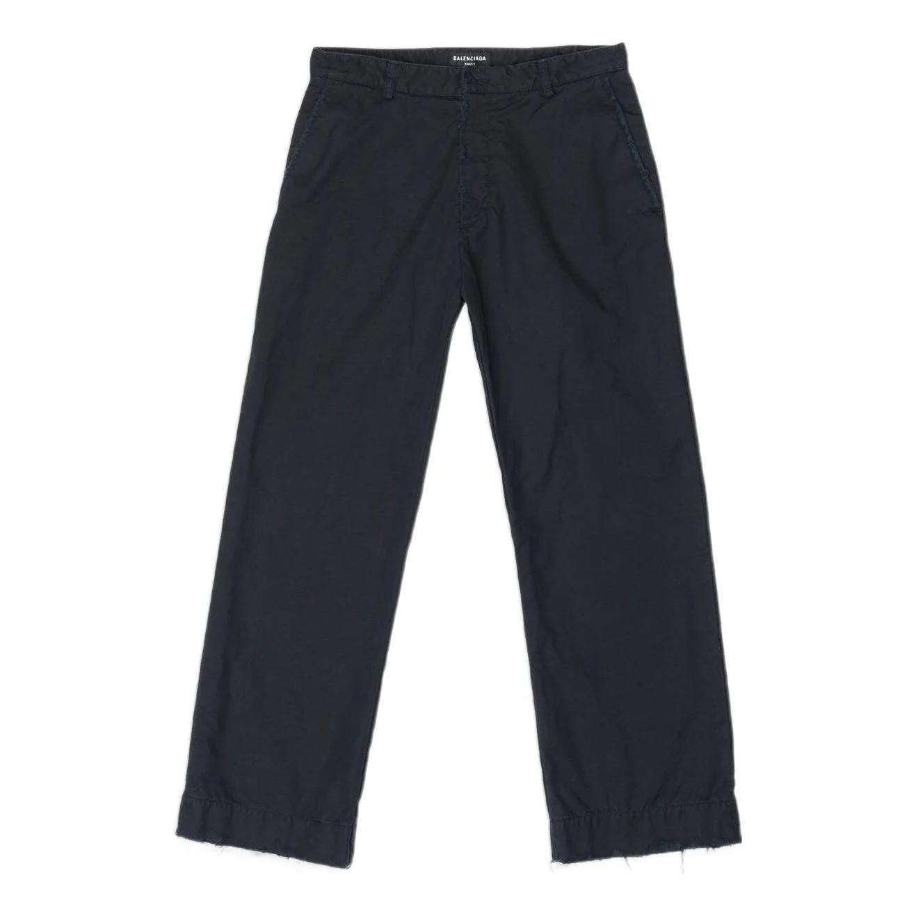 Balenciaga Cropped Cotton Trousers 'Noir' 699004TKP061000 - 1