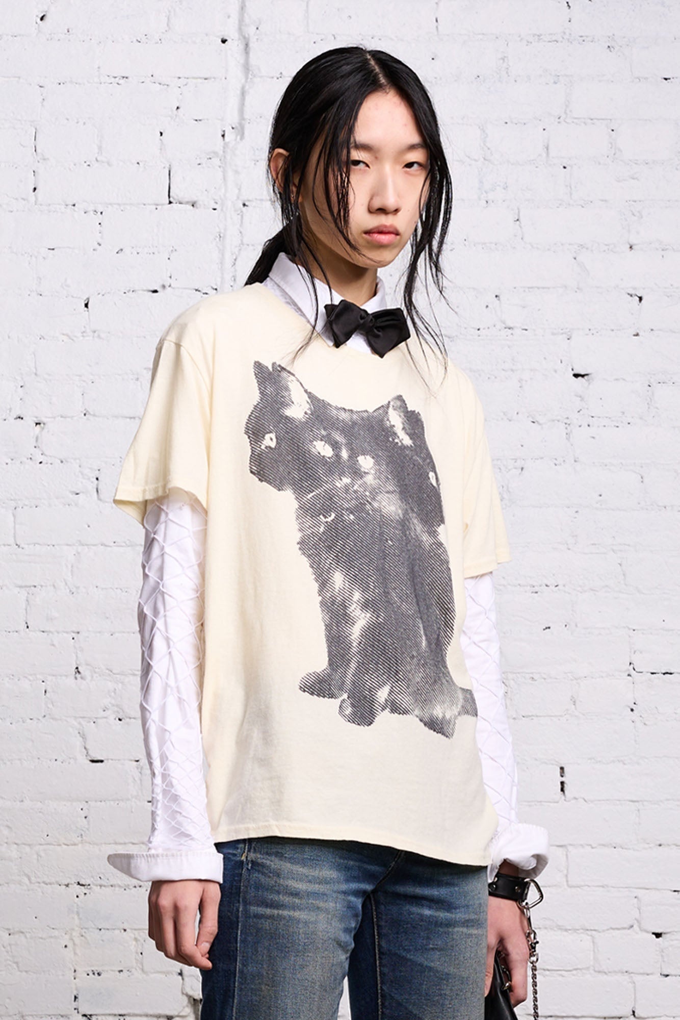 TRIPLE CAT BOY T - ECRU - 2