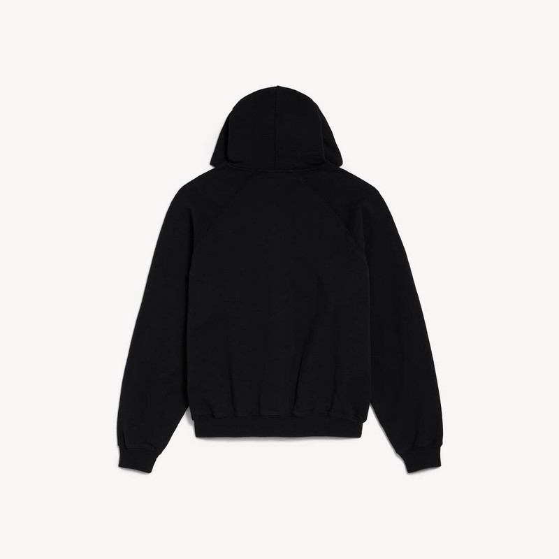 BALENCIAGA Men's Vintage Surfer Zip-up Hoodie in Black outlook