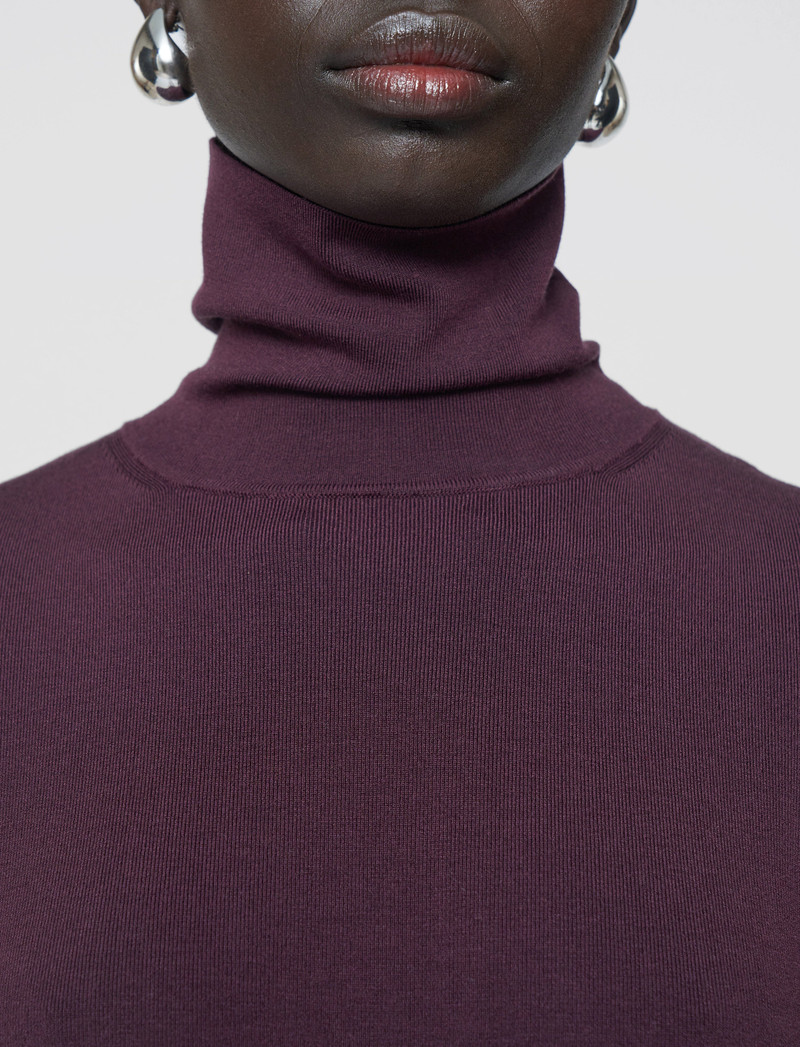 Silk Stretch High Neck Top 5