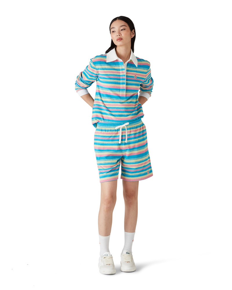 CASABLANCA Stripe Towelling Shorts | Casablanca Paris outlook
