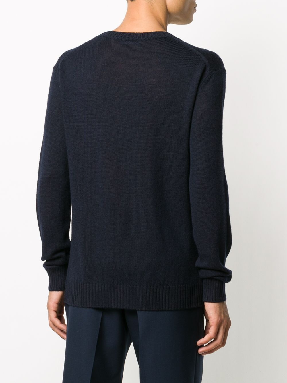 crew neck wool jumper - 4