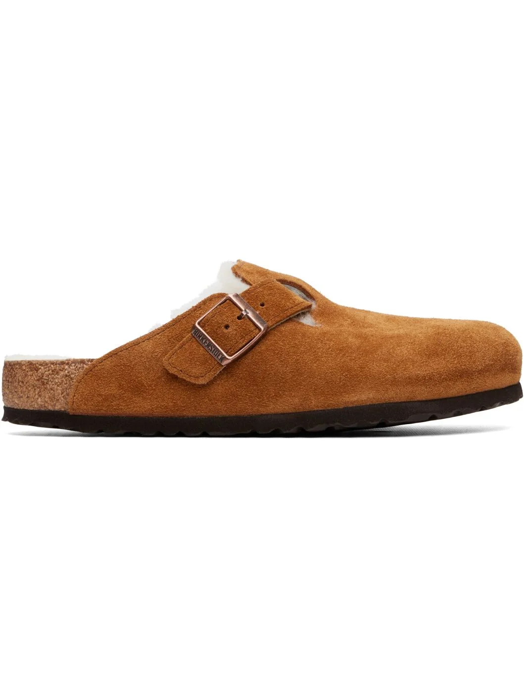 Tan Regular Boston Shearling Loafers - 1