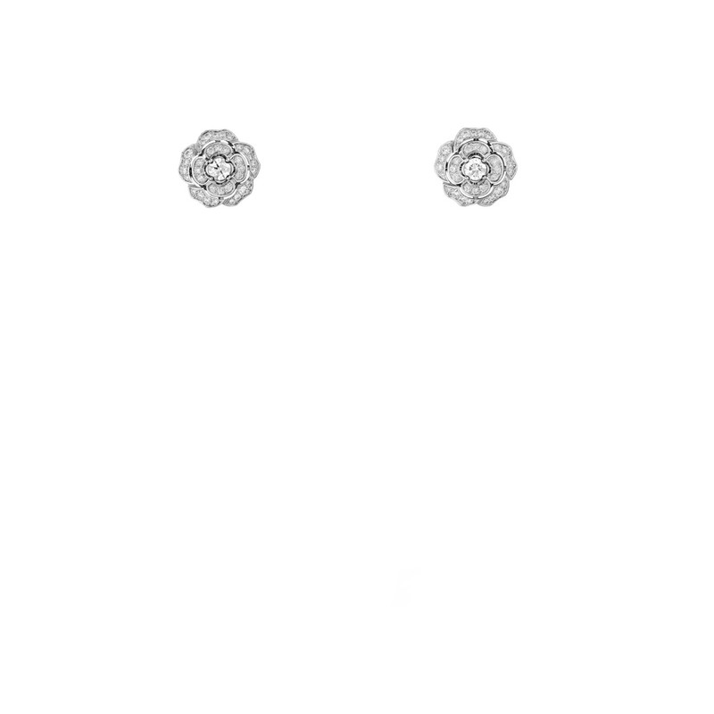 CHANEL Bouton de Camélia transformable earrings outlook