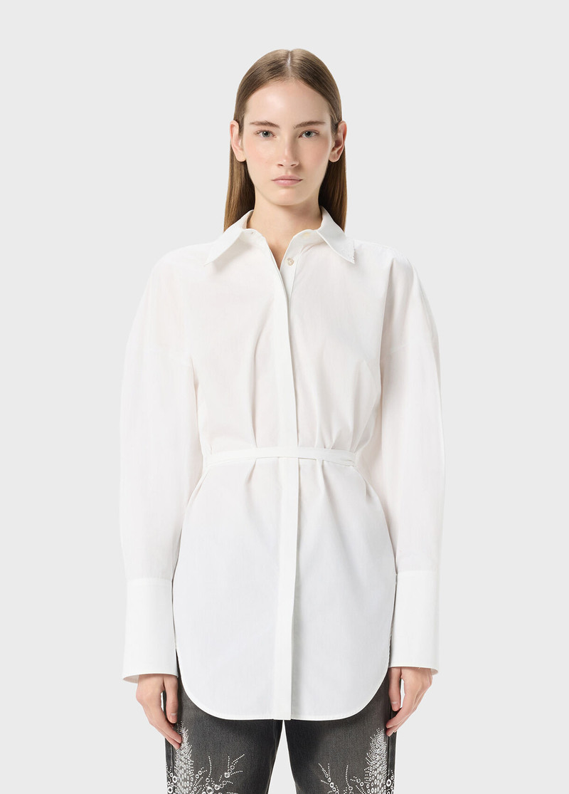 Blumarine POPILINE SHIRT WITH BELT outlook