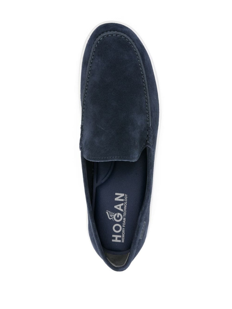 round-toe suede loafers 4
