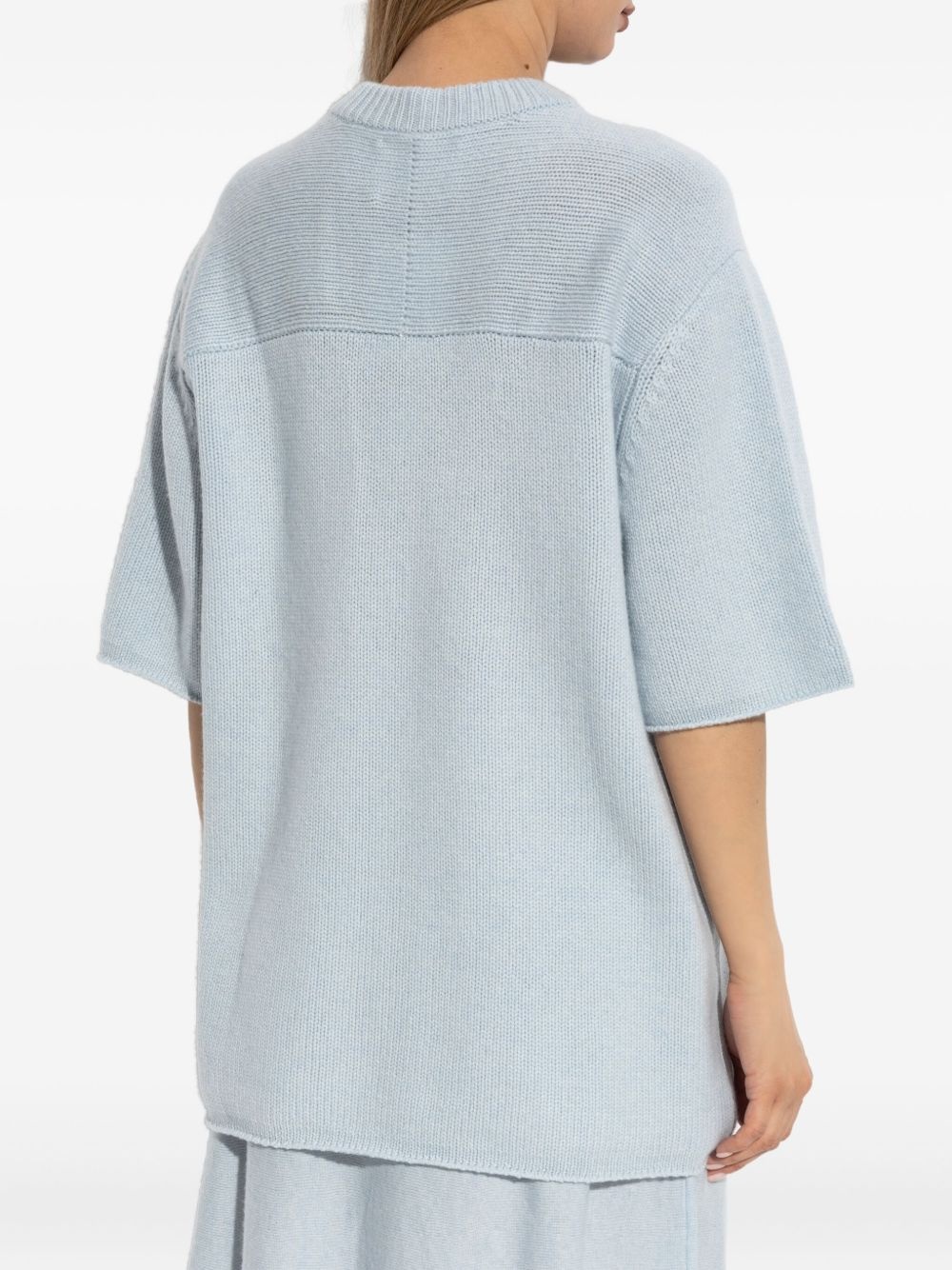 short-sleeve ribbed T-shirt - 4