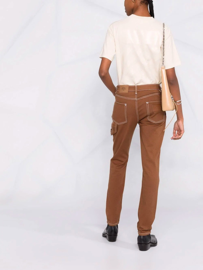 Off-White OFF-WHITE WOMEN Diag Regular T-Shirt Beige outlook