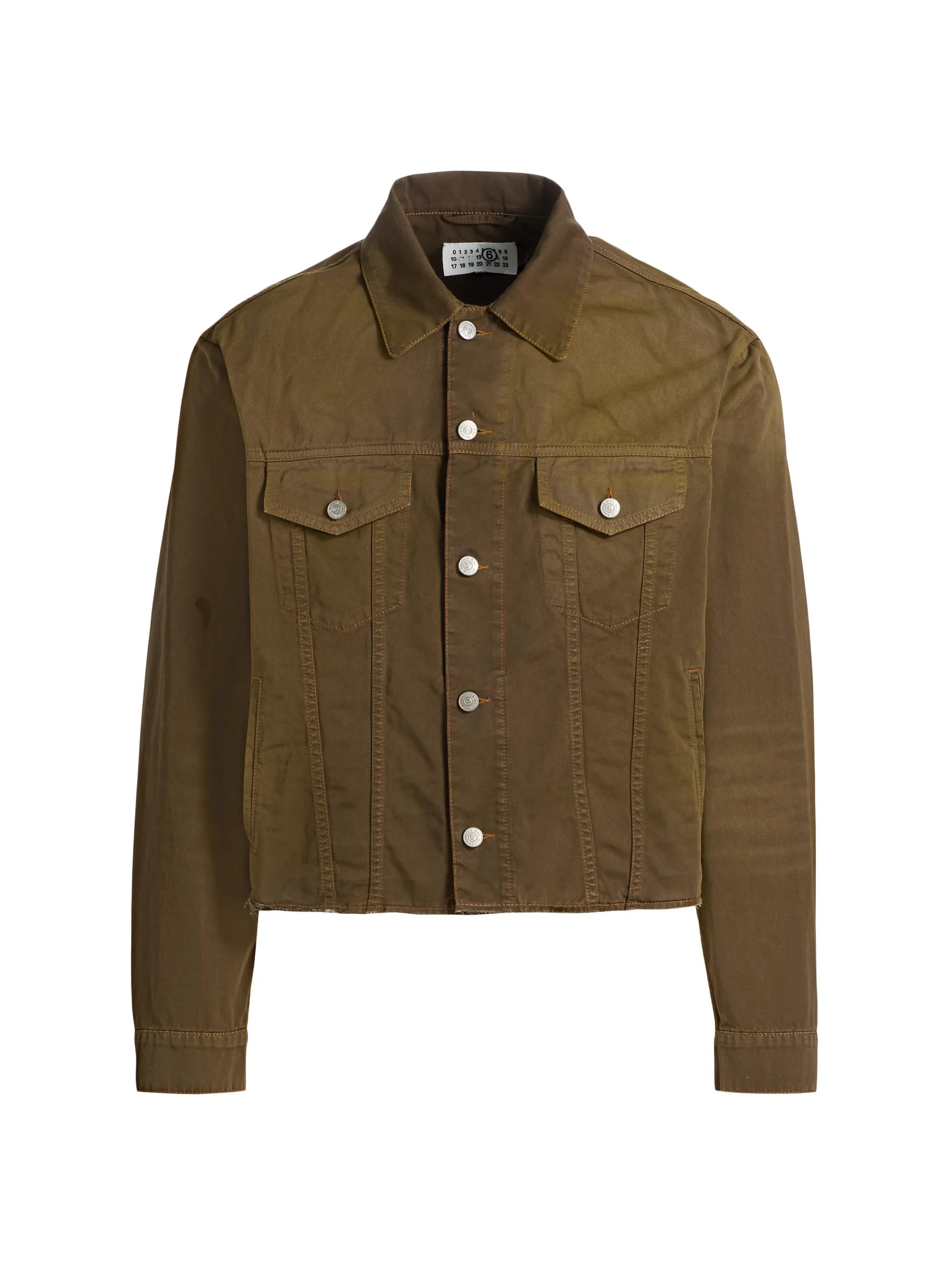 Men's Denim Sports Jacket - Brown - 1