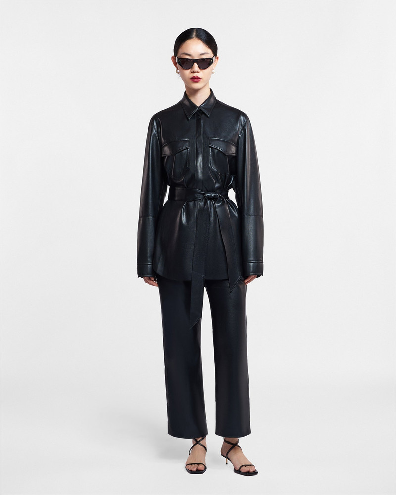 Nanushka Okobor™ Alt-Leather Shirt outlook