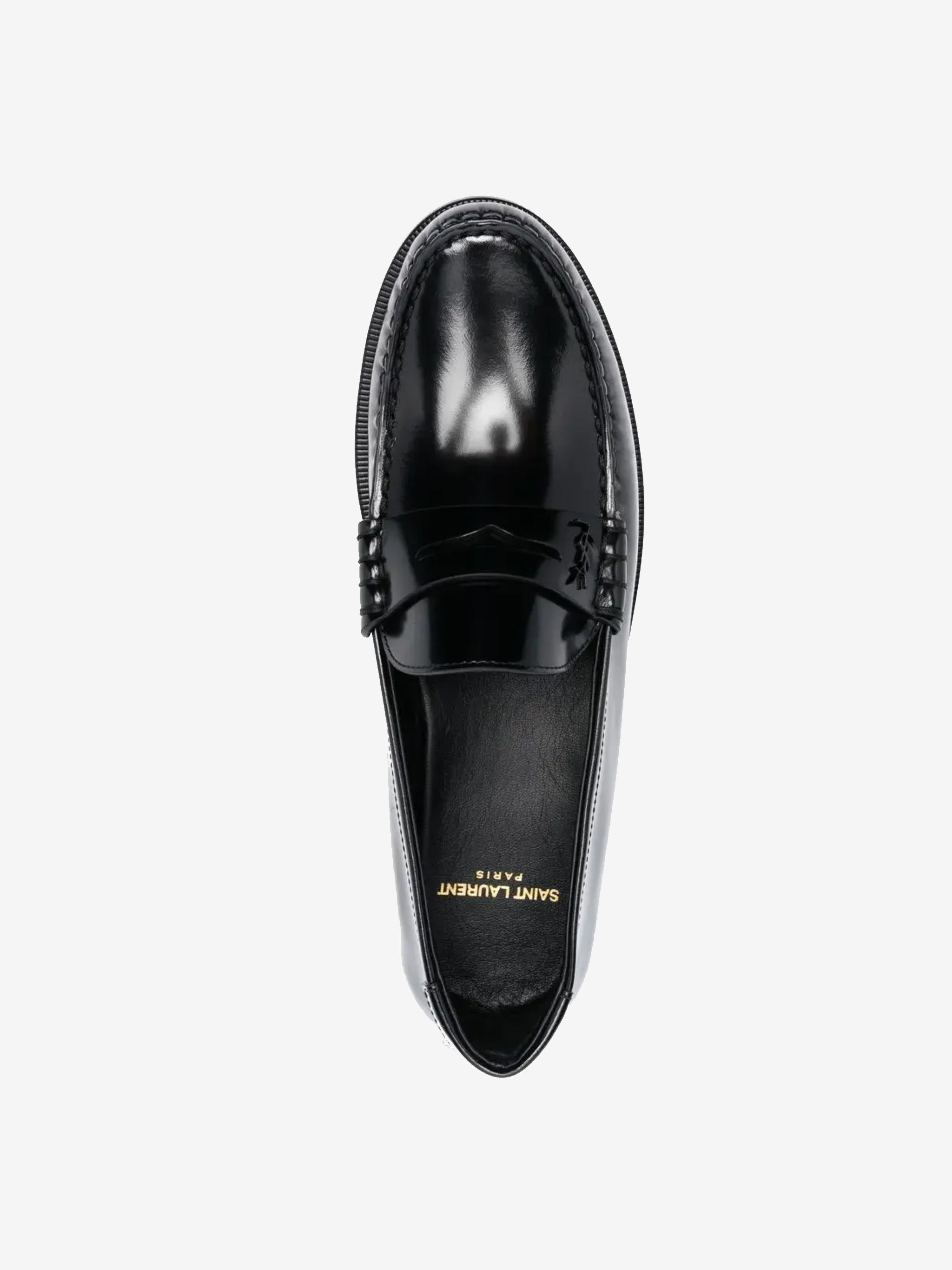 SAINT LAURENT - Men Magnum Lux/Nero Lucido 15 Moc Le Loafer Shoes - 4