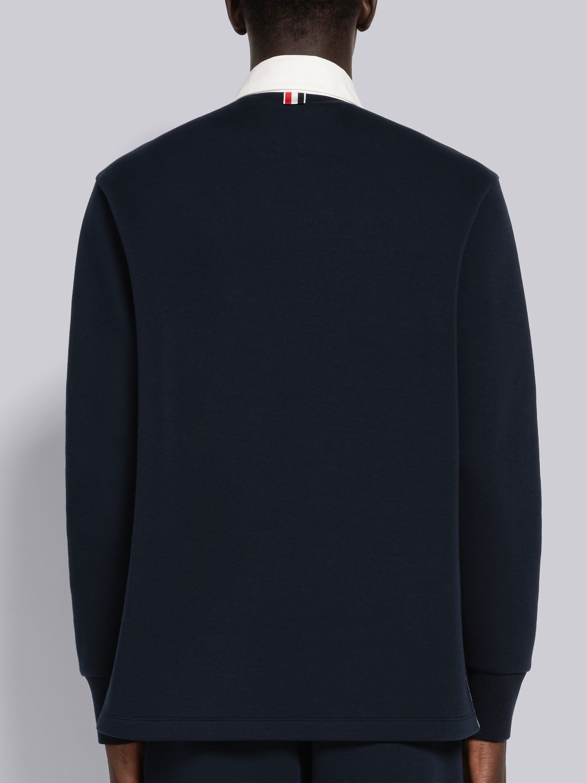 Double Face Tech Contrast Collar Rugby Polo - 3