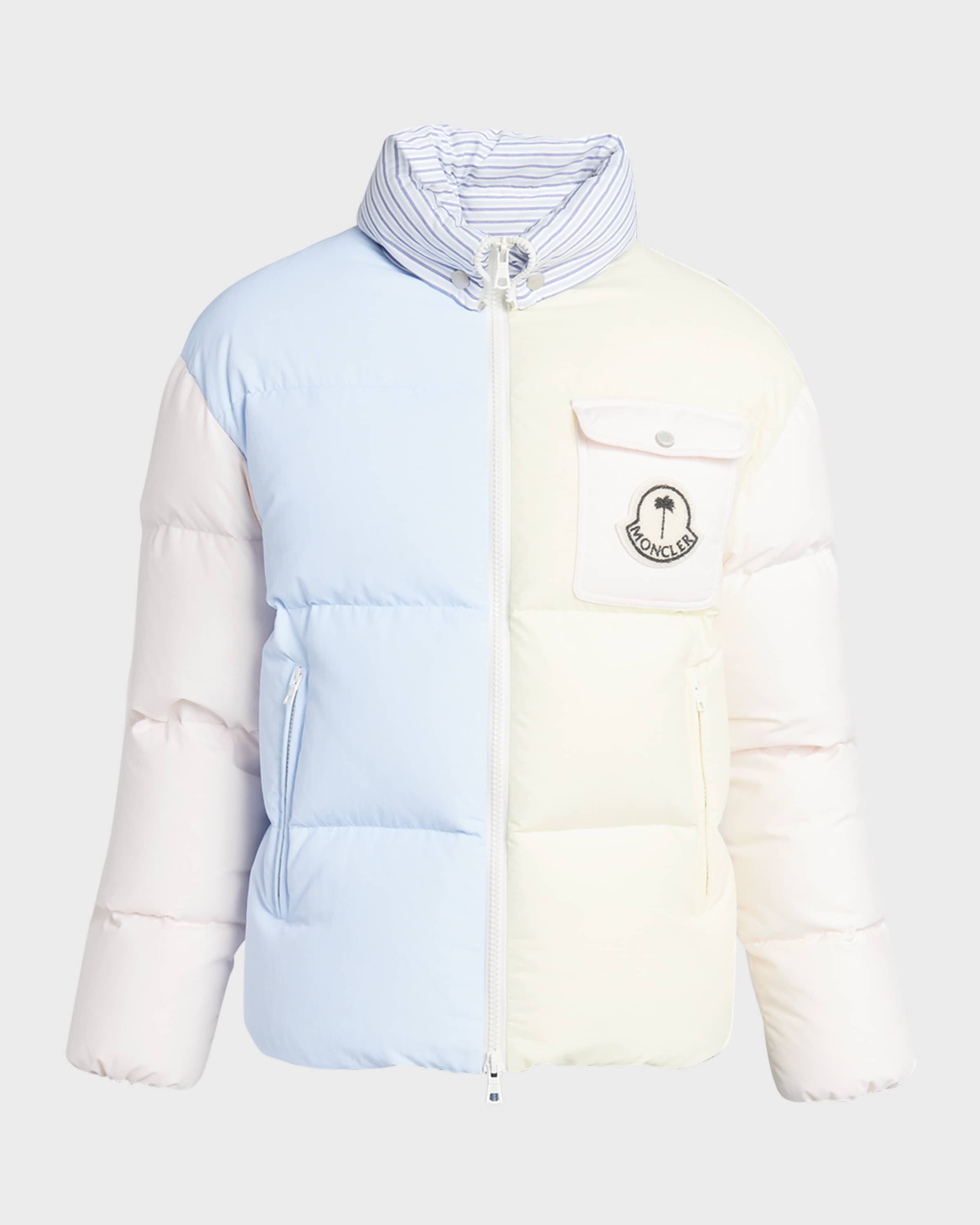 Men's Moncler x Palm Angels Douady Colorblock Puffer Jacket - 1