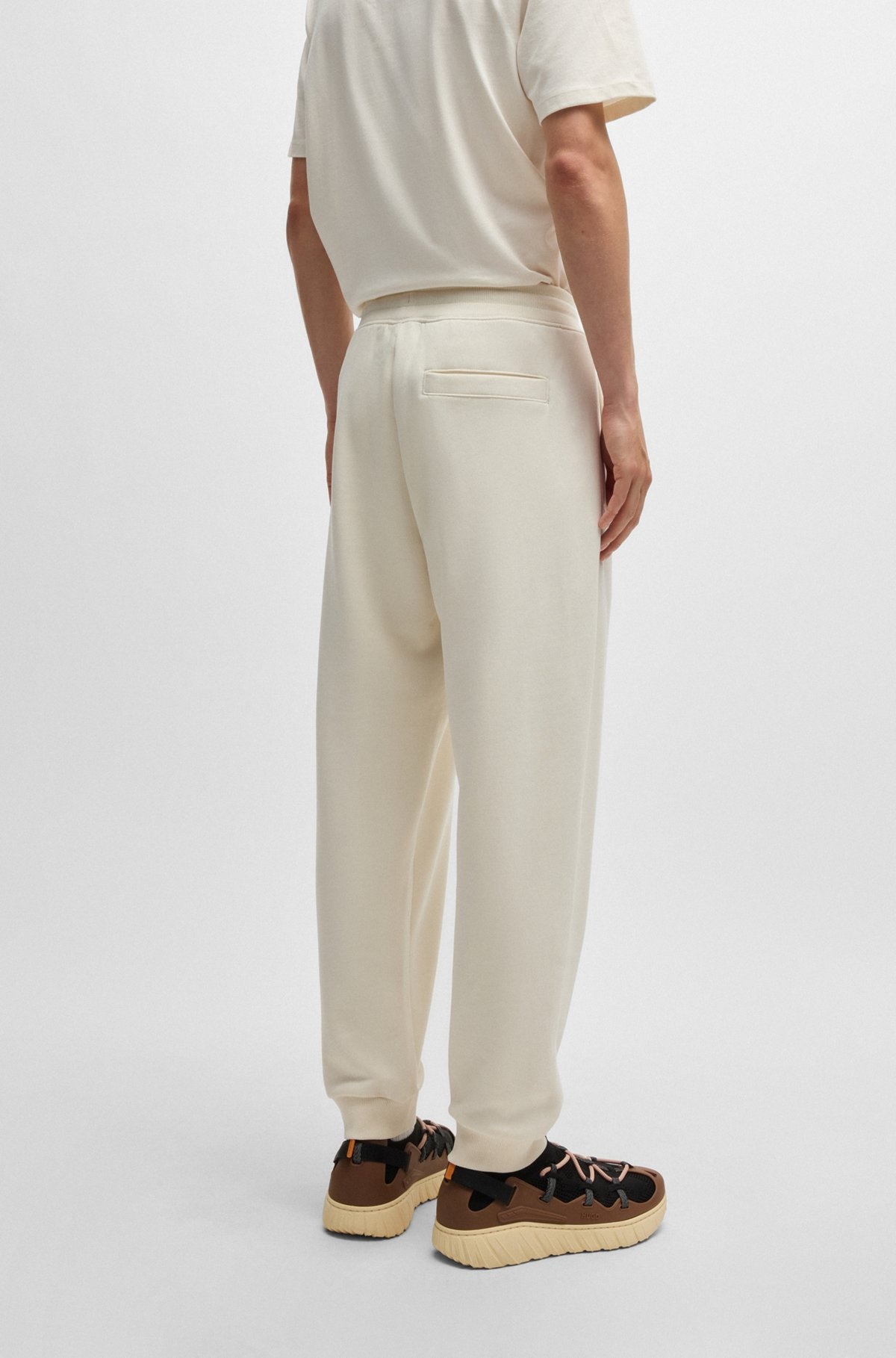 COTTON-TERRY TRACKSUIT BOTTOMS WITH LOGO PRINT - 5