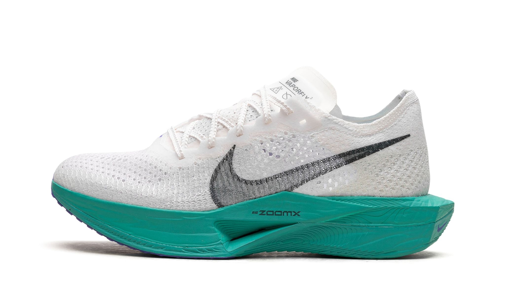 ★NIKE ZoomX Vaporfly Next% 3 White Deep Jungle★ Nike ZoomX Vaporfly Next% Flyknit 3 White Deep Jungle Racing