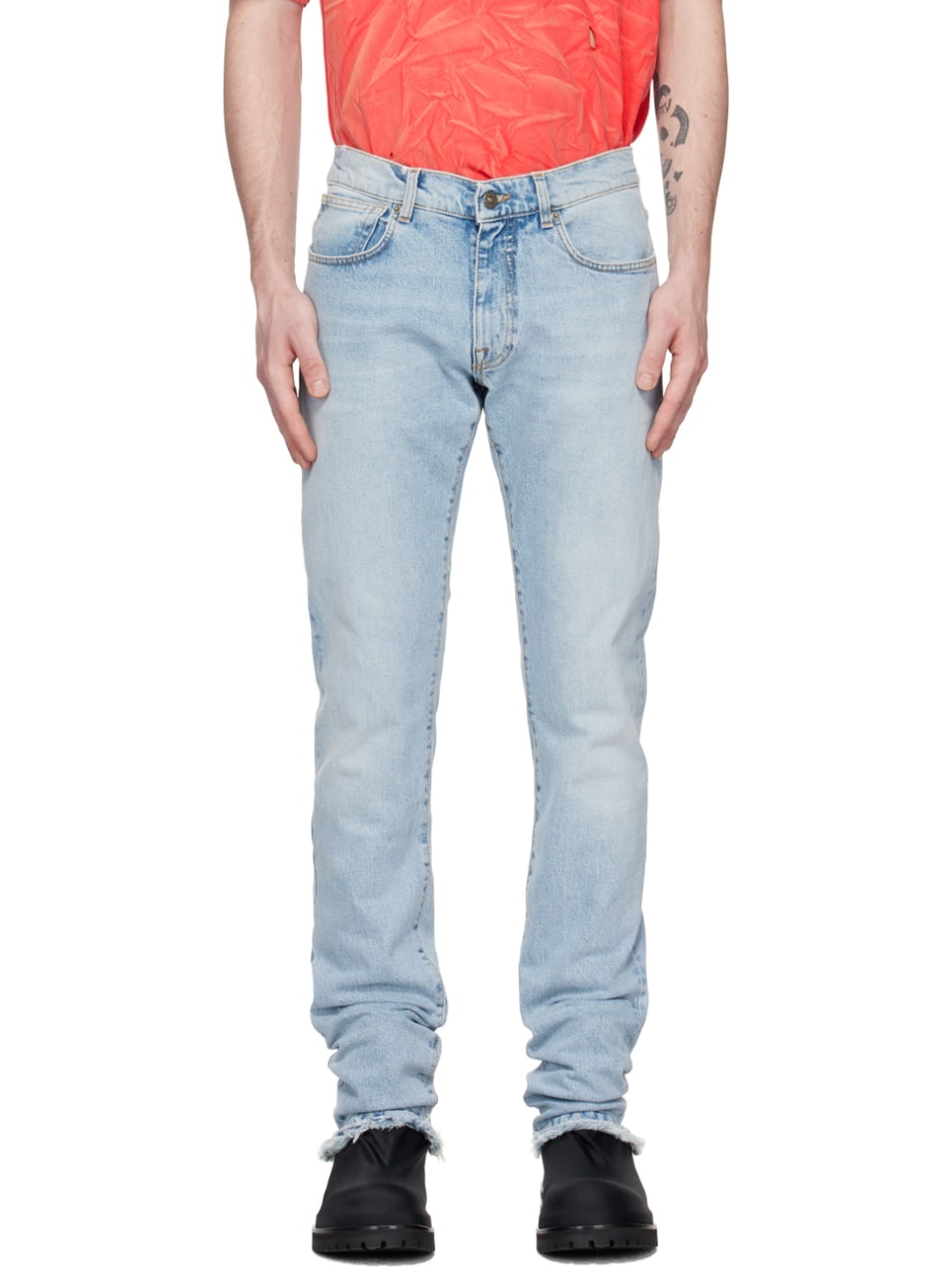 Blue Slim-Fit Jeans - 1