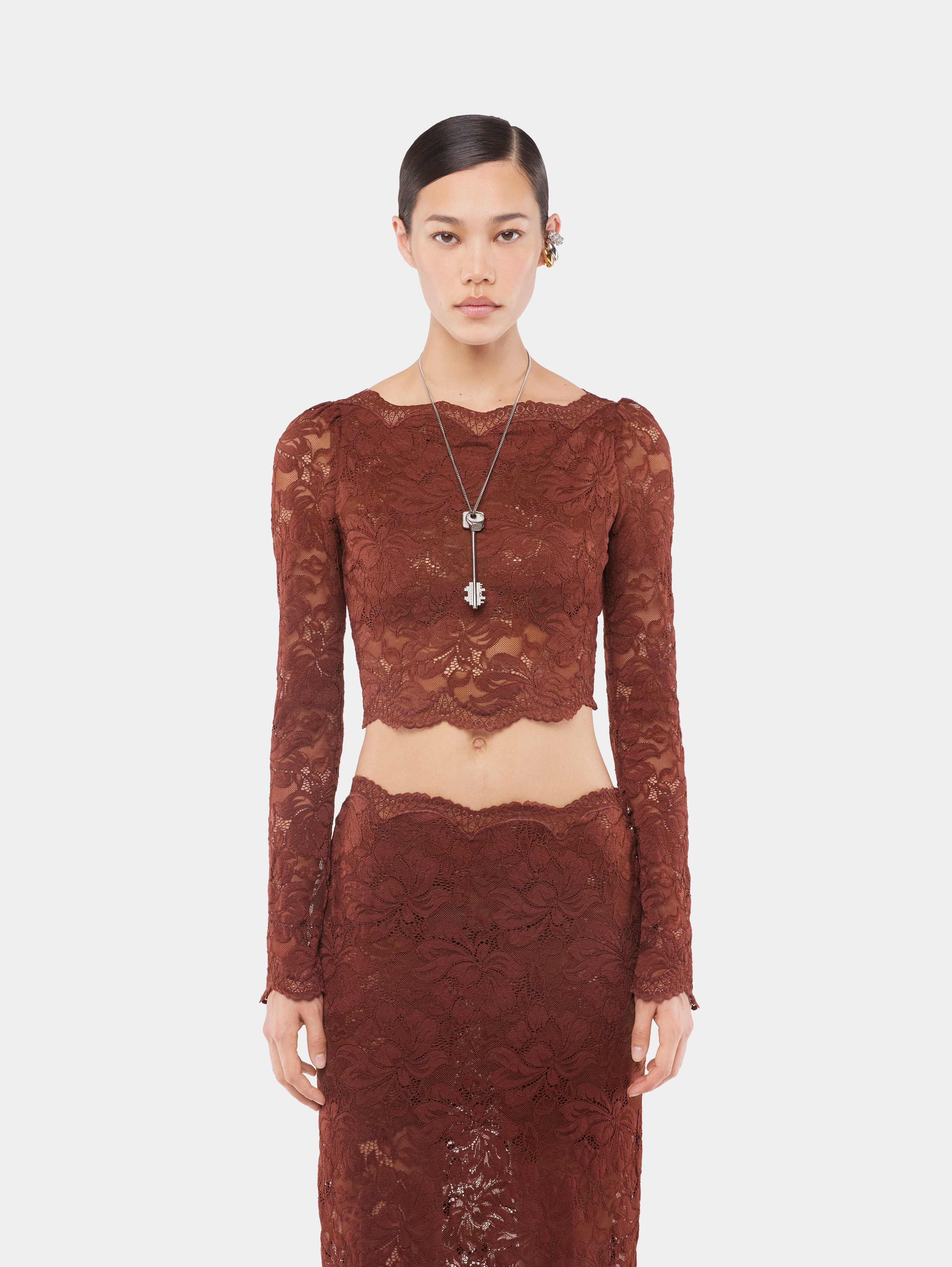 CROP TOP IN LACE - 5