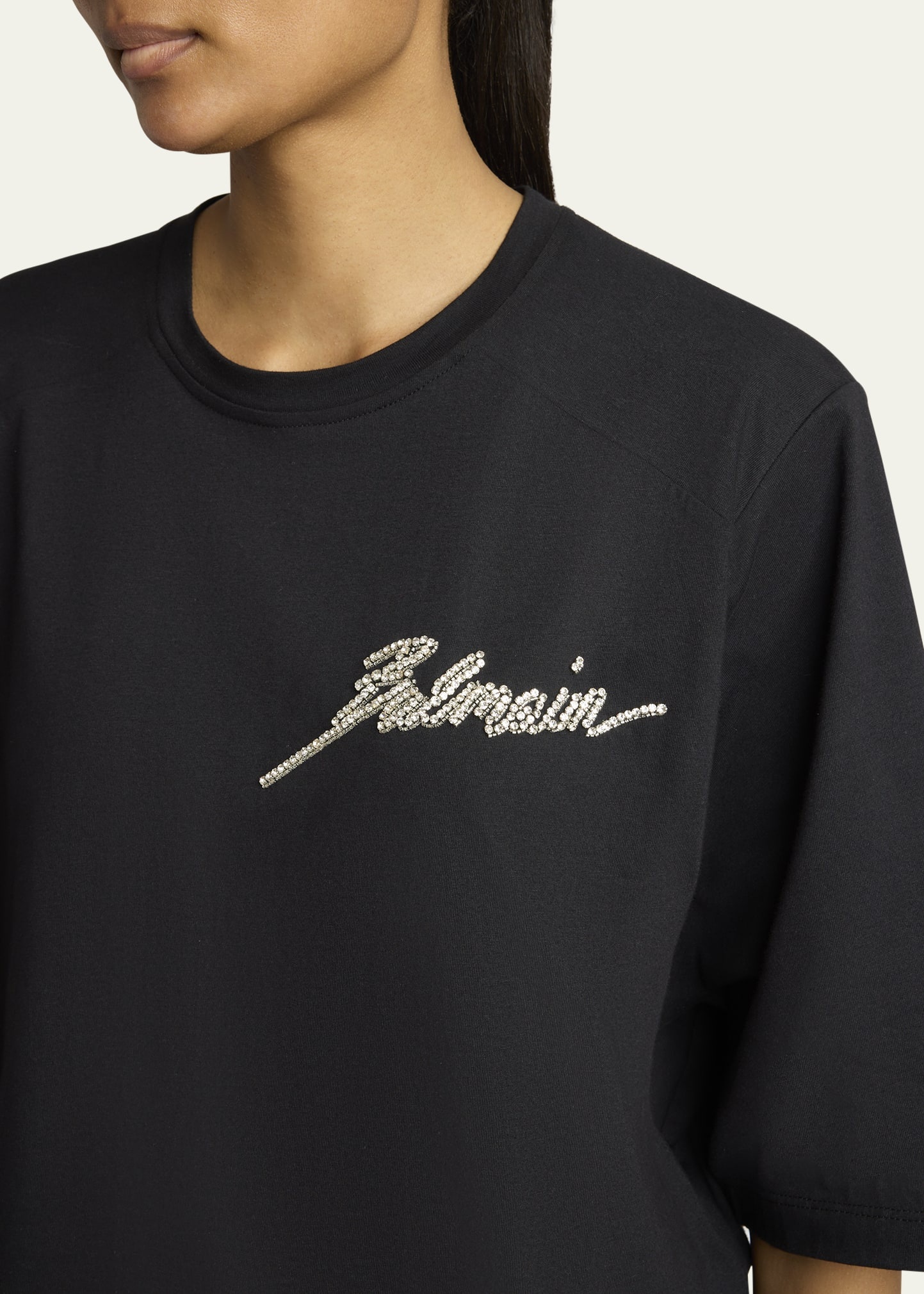 Crystal Logo Cropped T-Shirt - 5