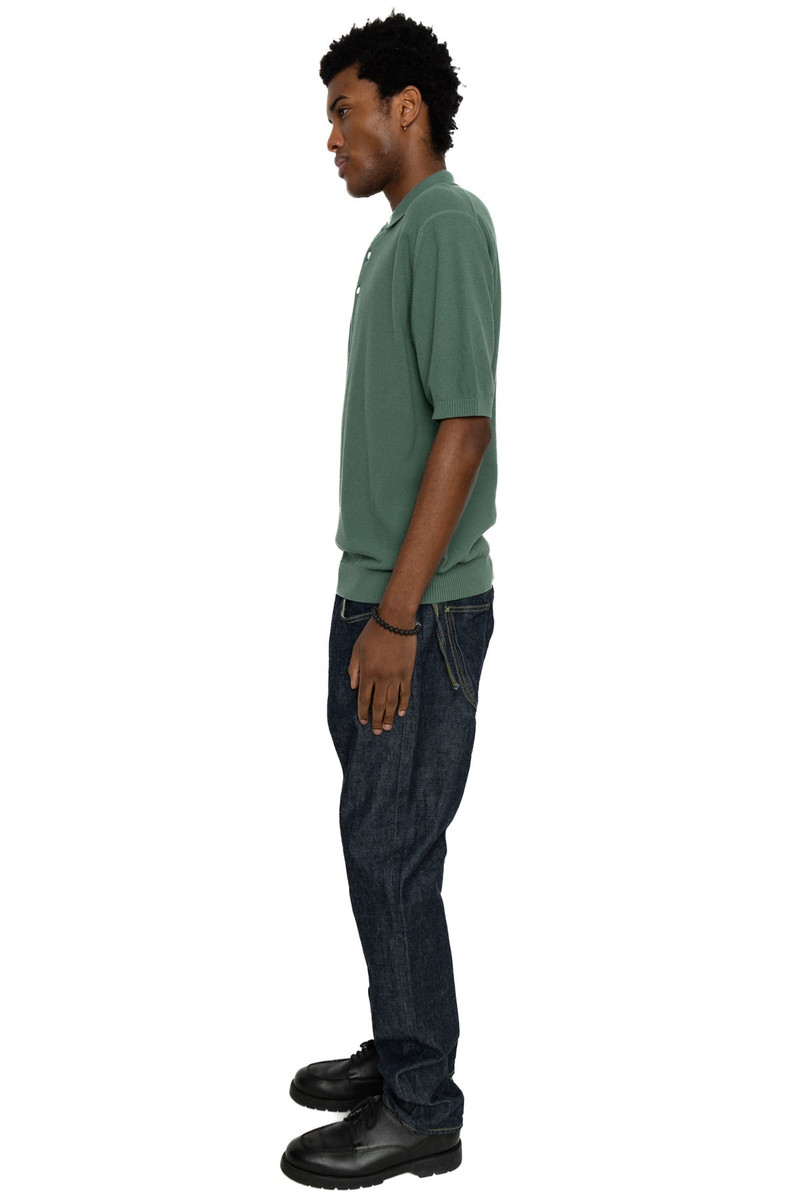 BEAMS PLUS Pique Polo 14G - Olive outlook