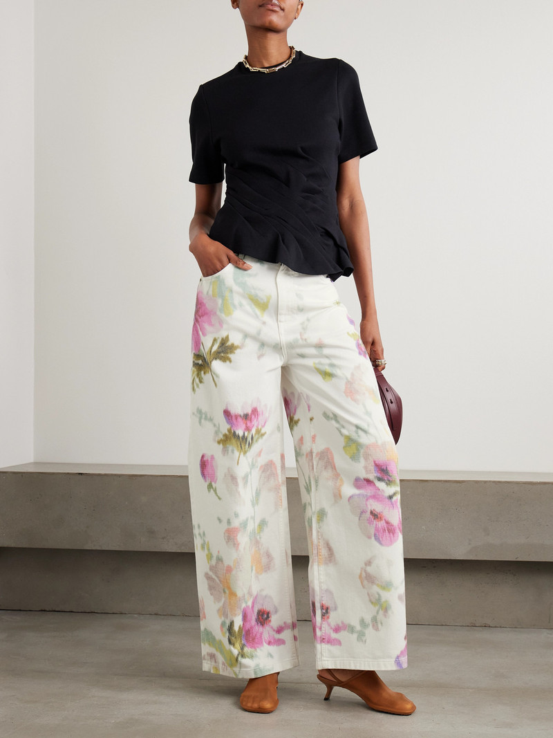 Loewe Floral-print High-rise Straight-leg Jeans outlook