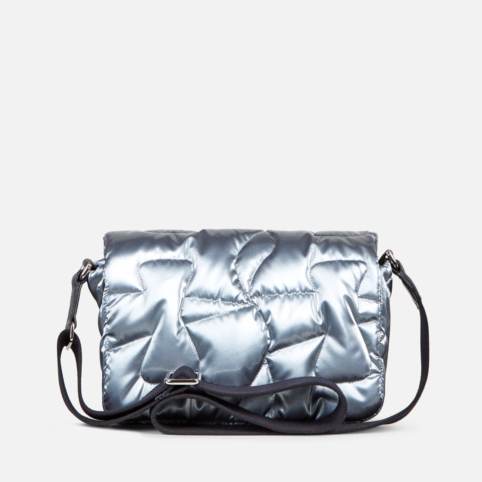 Quilted Crossbody Silver - 5