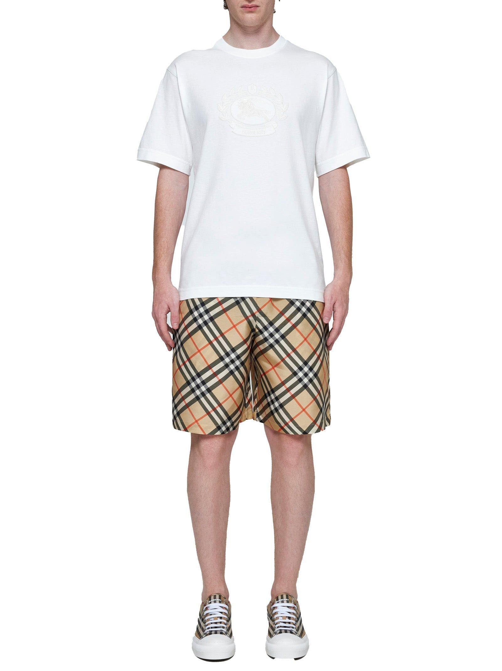 Burberry Men Logo Cotton T-Shirt - 2