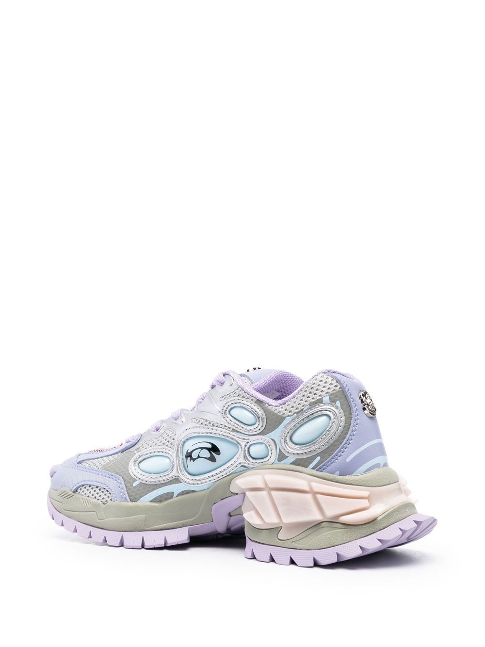 panelled chunky sneakers - 3