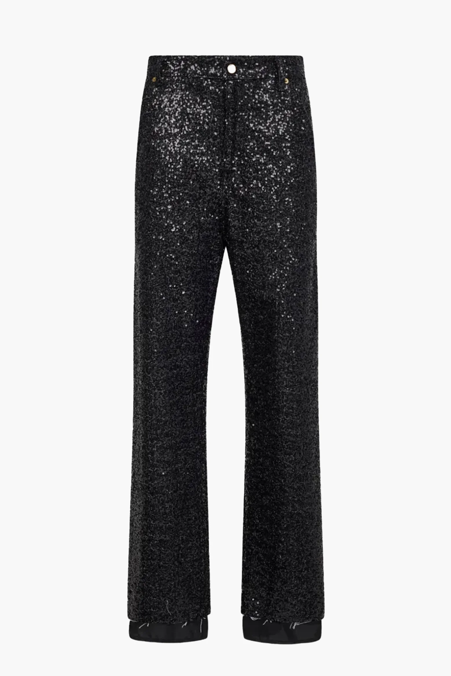 SIENNA - PAILLETTES LOOSE SIDE SPLIT DENIM - 1