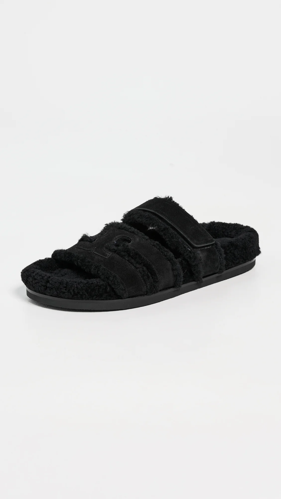 Ines Shearling Sport Slides - 1