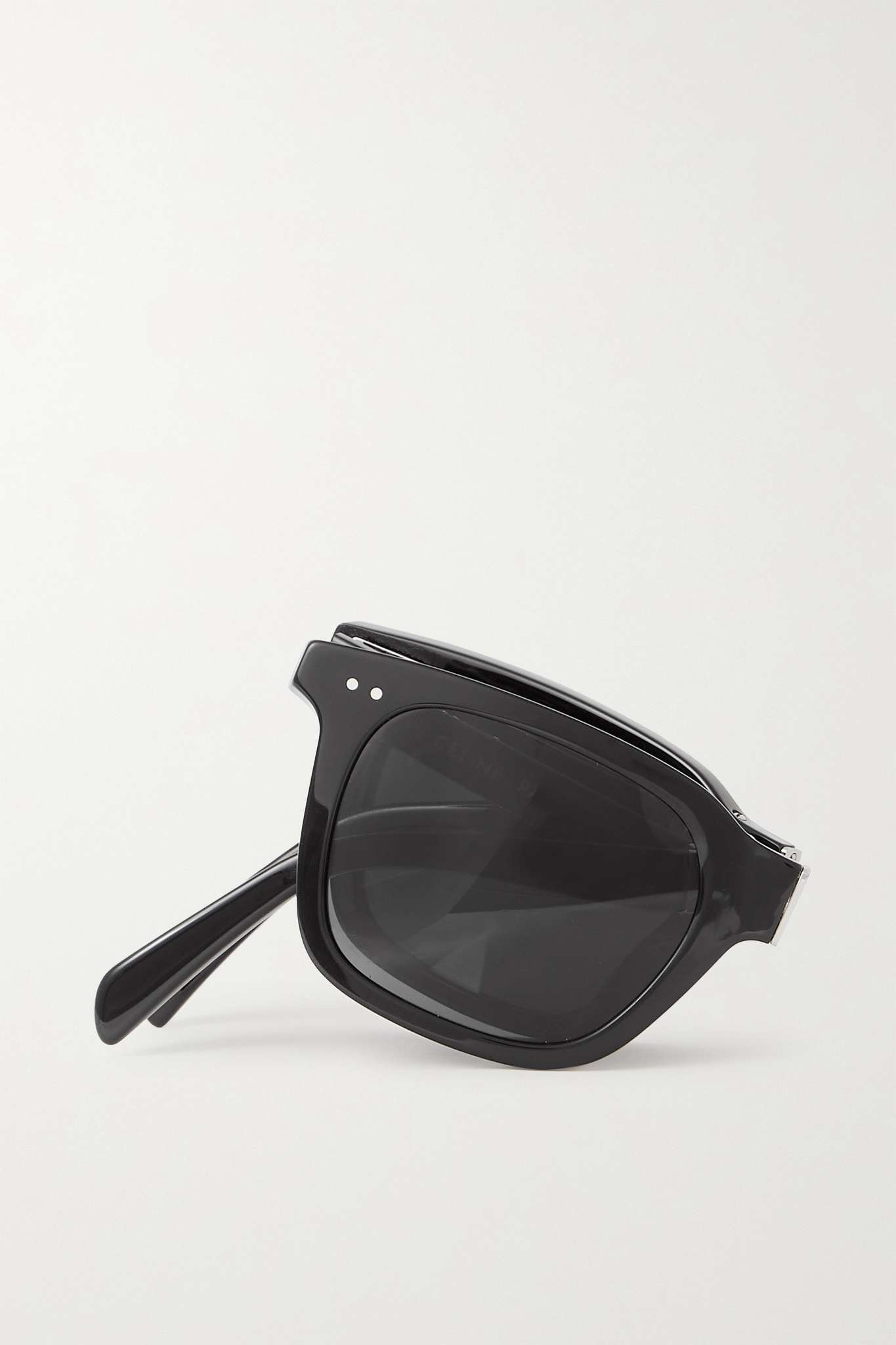 Foldable square-frame acetate sunglasses - 5