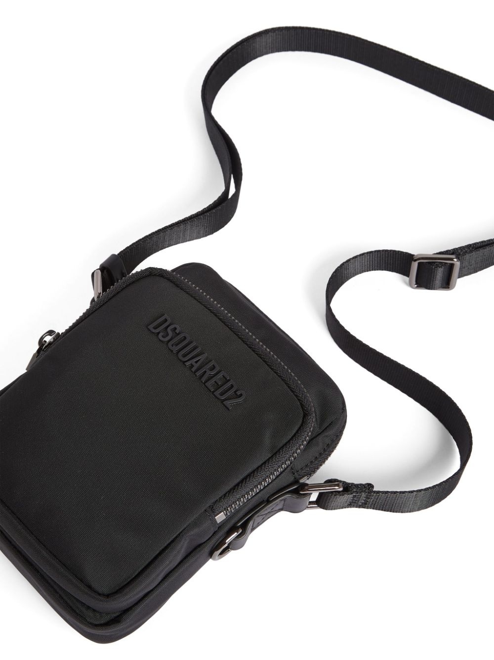 logo-lettering messenger bag - 4
