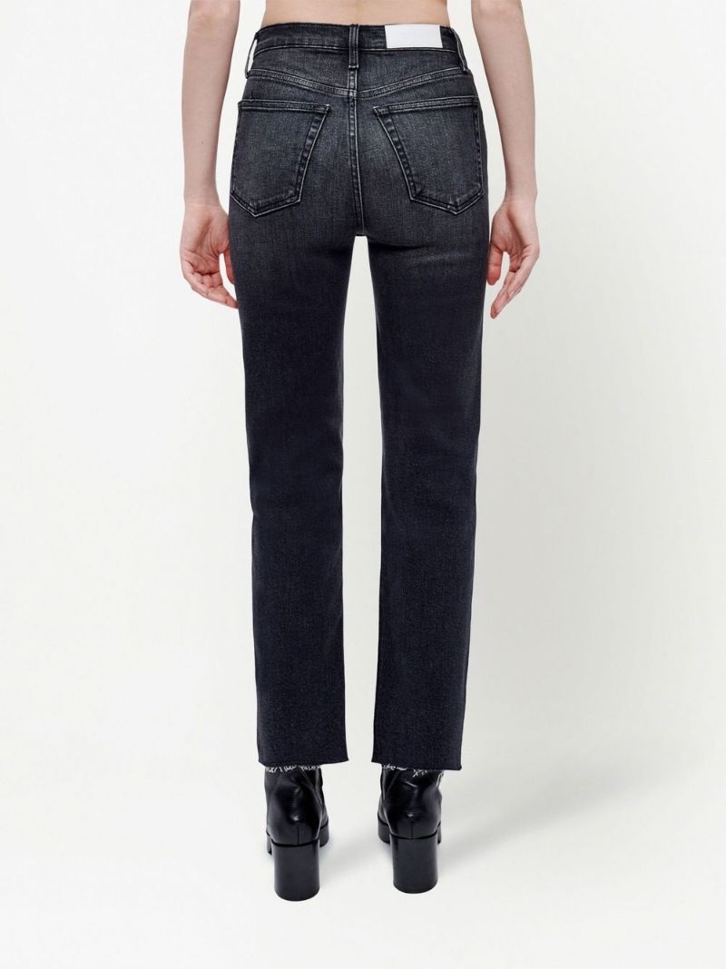 high-rise cropped jeans - 4